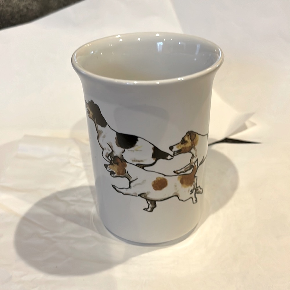 Vintage Louise Wood Jack Russell Terrier mug 1986 Gray’s Terrier product England